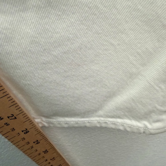 Agolde 90’s Pinch Waist High Rise Straight Jean Marshmallow White Size 23 - Picture 13 of 14